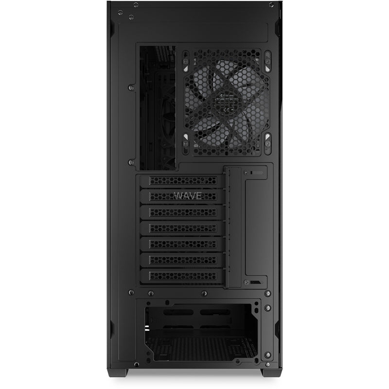 Load image into Gallery viewer, Sharkoon ak4w rgb strip midi tower behuizing (zwart | 2x usb-a | 1x usb-c | rgb | tempered glass)
