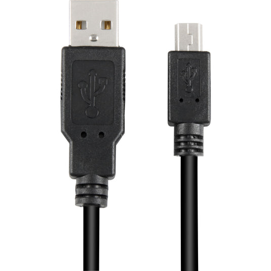 Sharkoon usb-a 2.0 > mini usb-b kabel (zwart, 1 meter, dubbele afscherming)