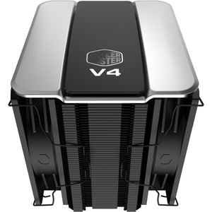 Cooler master v4 alpha 3dhp black cpu-koeler (zwart zilver)