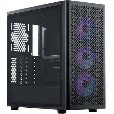 Cooler master elite 502 midi tower behuizing (zwart | 1x usb-a | 1x usb-c | rgb | tempered glass)