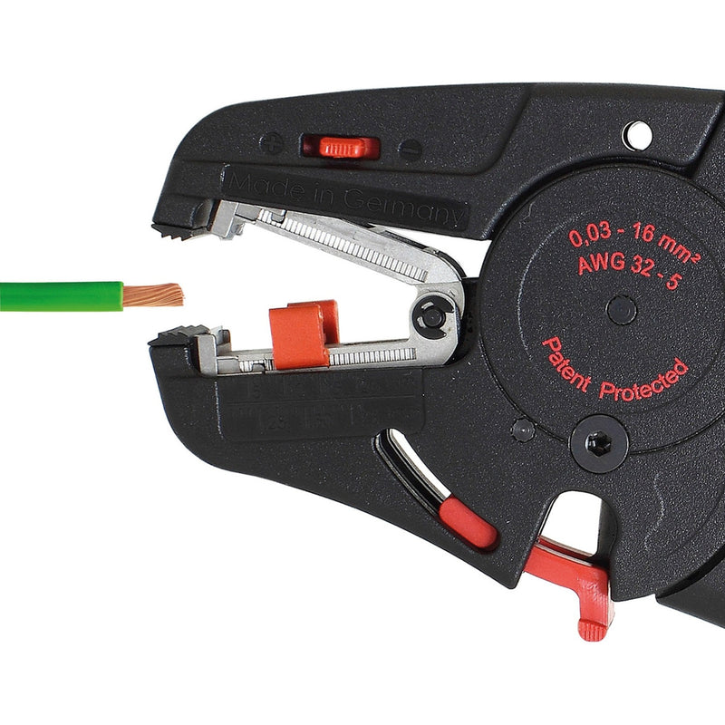 Load image into Gallery viewer, Wiha afstripgereedschap automatisch striptang (zwart rood)
