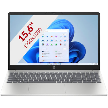 Hp 15-fc0052nd (bn6l1ea) 15.6 laptop (zilver | ryzen 5 7520u | radeon graphics | 8 gb | 512 gb ssd)