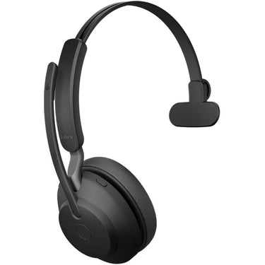 Jabra evolve2 65, ms mono on-ear headset (zwart, microsoft teams, bluetooth)