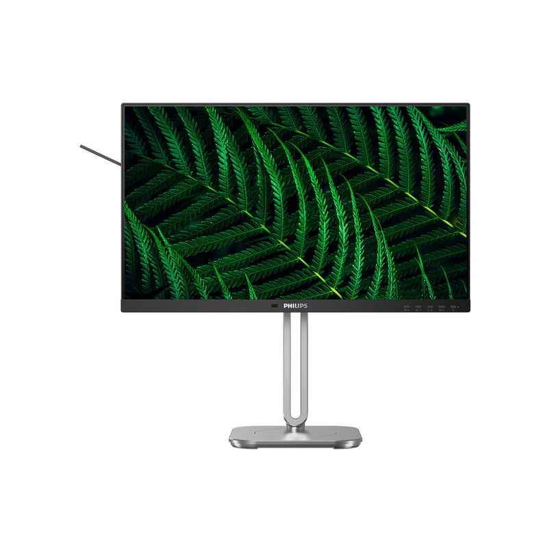 Load image into Gallery viewer, Philips 24b2g5200 23.8 monitor (zilver zwart, vga, hdmi, displayport, usb, audio, 100 hz)
