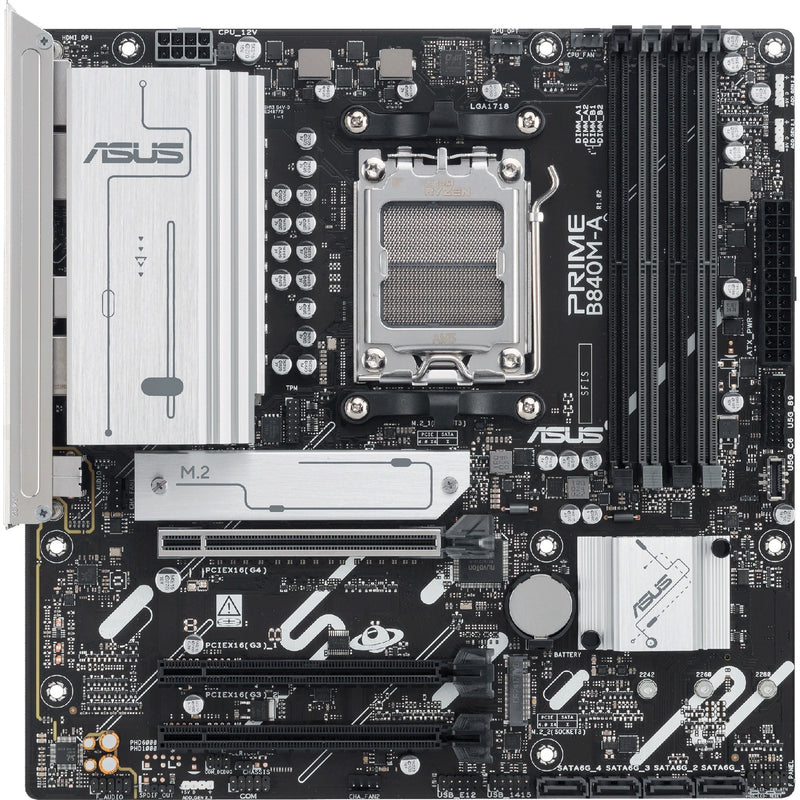 Load image into Gallery viewer, Asus prime b840m-a-csm socket am5 moederbord ( 2,5gb-lan, sound, µatx)
