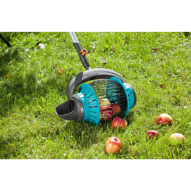 Load image into Gallery viewer, Gardena combisystem fruitverzamelaar fruitplukker (zwart turquoise, 3108-20)
