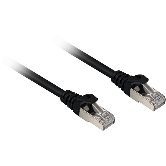 Sharkoon netwerkkabel sftp, rj-45 met cat.6a (zwart, 0,25 meter, halogeenvrij)