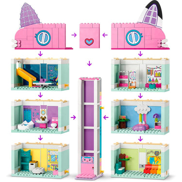 Lego gabby's poppenhuis gabby's poppenhuis speelgoed speelgoed met 4 minifiguren en accessoires voor kinderen 4+ - 10788
