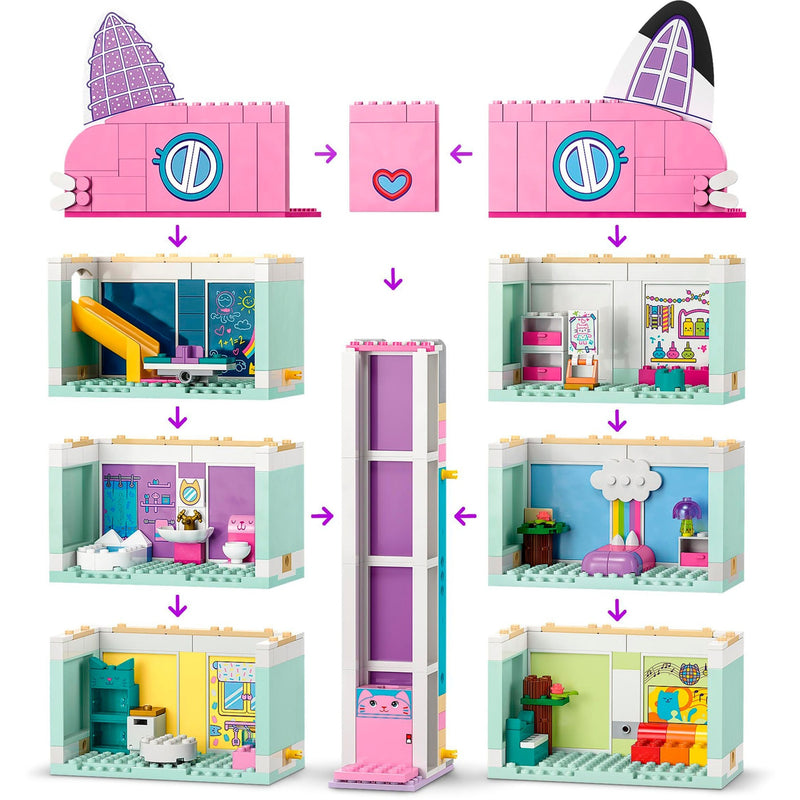 Load image into Gallery viewer, Lego gabby's poppenhuis gabby's poppenhuis speelgoed speelgoed met 4 minifiguren en accessoires voor kinderen 4+ - 10788
