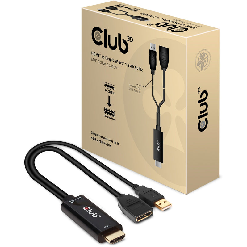 Load image into Gallery viewer, Club 3d hdmi naar displayport actieve adapter (0,25 meter, 4k)
