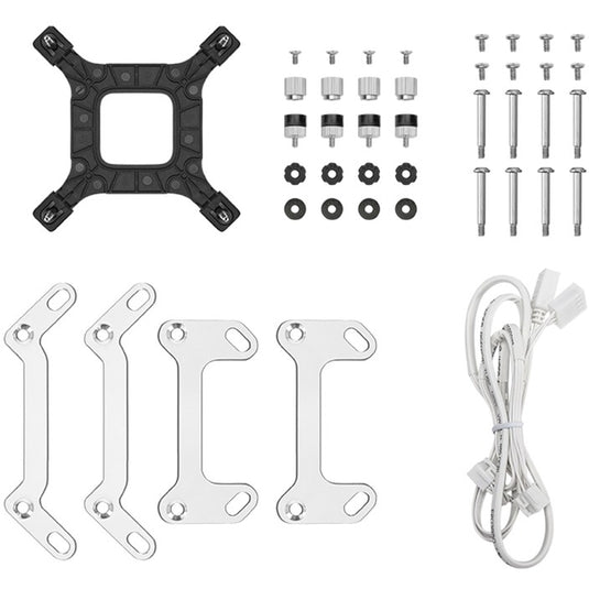 Deepcool ld240 waterkoeling (wit, 4-pins pwm fan-connector)
