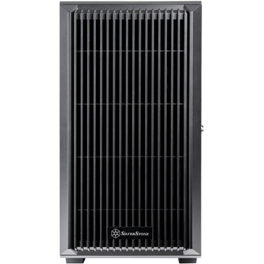 Silverstone cs382 mini tower behuizing (zwart | 2x usb-a | 1x usb-c)
