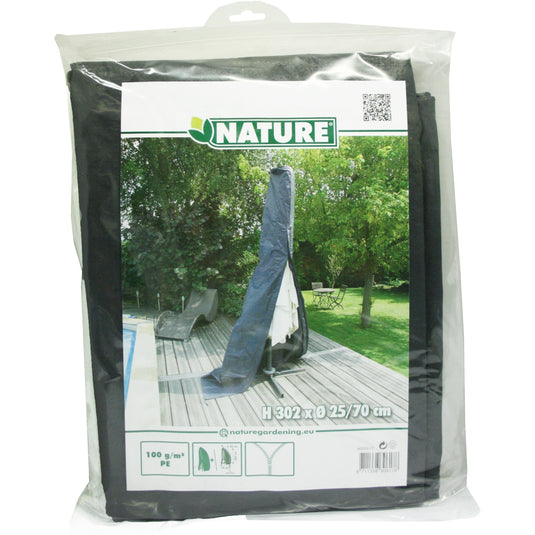 Nature tuinmeubelafdekhoes voor staande parasol (groot) afdekking (grijs, 6030617)