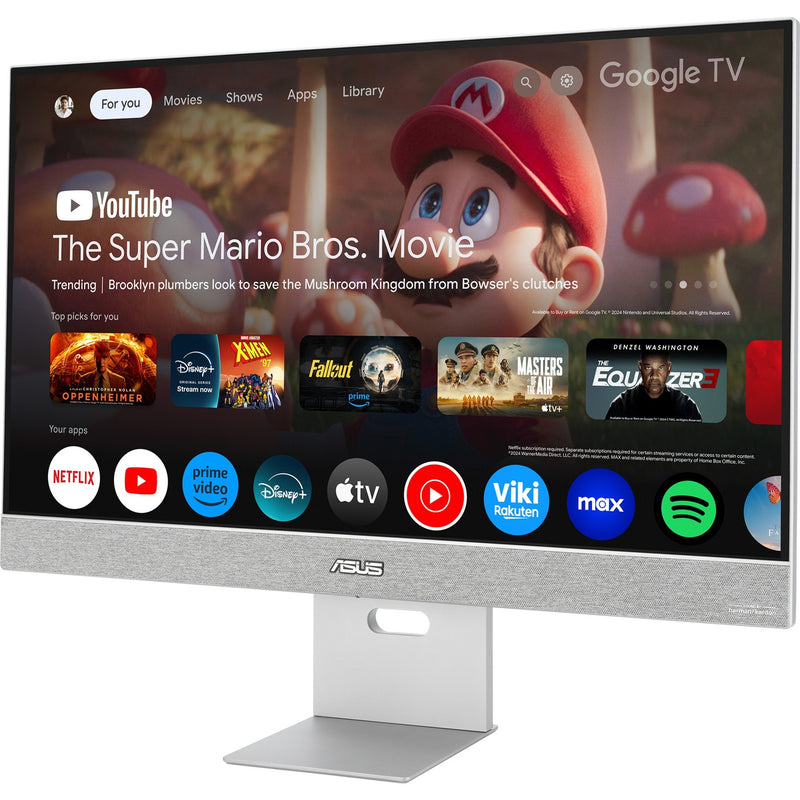 Load image into Gallery viewer, Asus zenscreen smart ms27uc 27 4k uhd monitor (grijs, displayport, hdmi, usb-c, audio, wlan, android 11)

