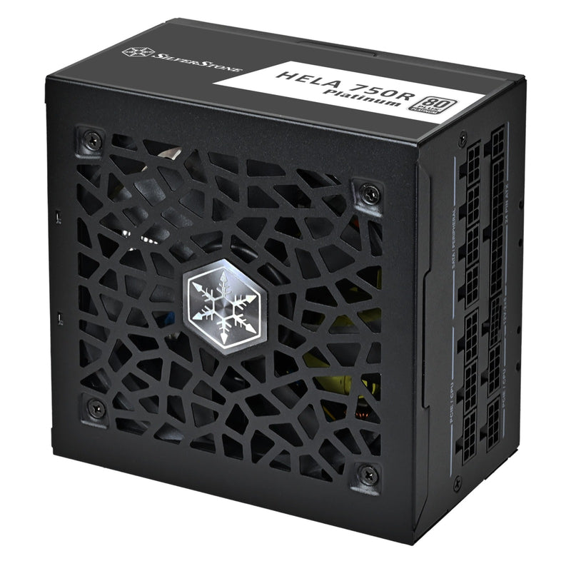 Load image into Gallery viewer, Silverstone hela 750r platinum modulaire 750 watt voeding (zwart, 4x pcie)
