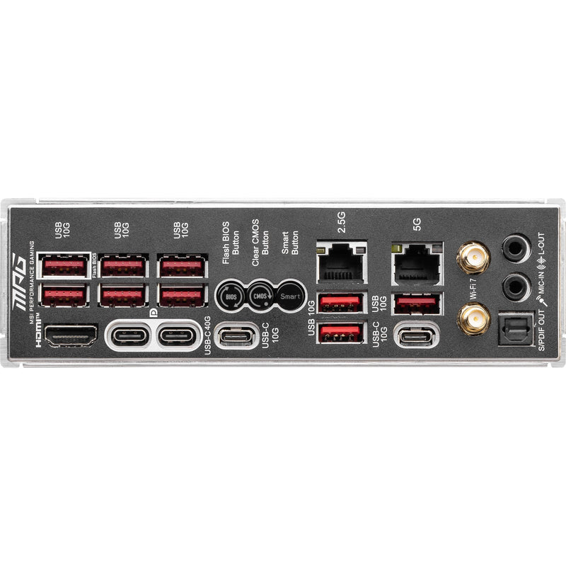Load image into Gallery viewer, Msi mpg x870e carbon wifi socket am5 moederbord (raid, 5gb-lan, 2,5gb-lan, wi-fi 7, bt, sound, atx)
