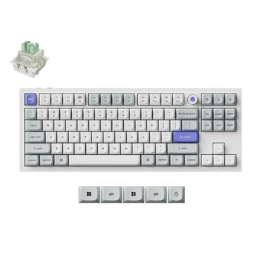 Keychron q3 he 8k magnetic switch keyboard (wit, us lay-out (qwerty), ultra-fast lime, 80% (tkl), rgb, hot swap, 8k)