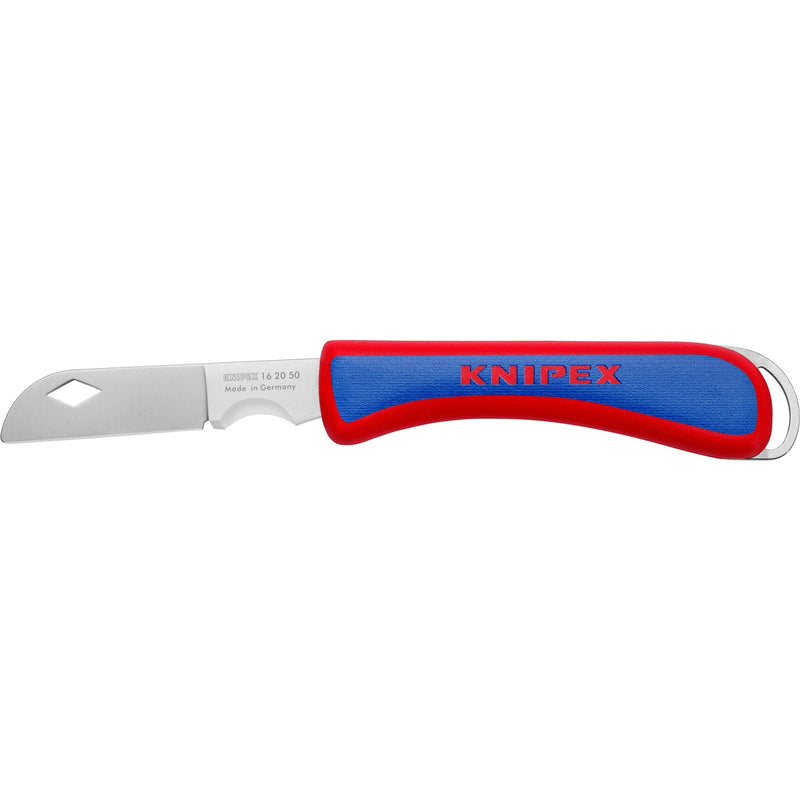 Load image into Gallery viewer, Knipex electriciën zakmes 16 20 50 sb (rood blauw, lengte 120mm)
