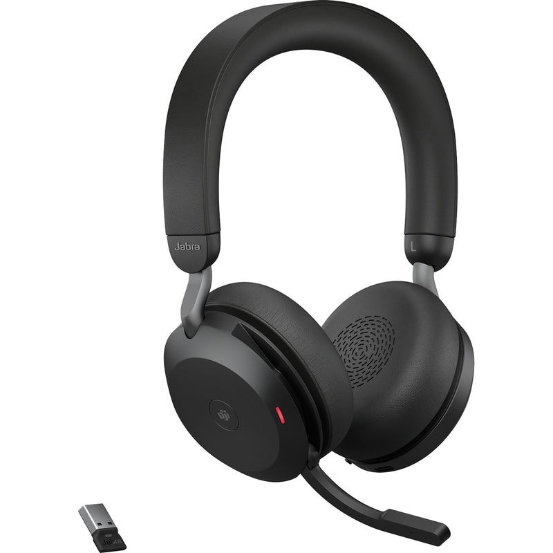 Load image into Gallery viewer, Jabra evolve2 75 on-ear headset (zwart, link380a, microsoft teams)
