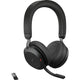 Jabra evolve2 75 on-ear headset (zwart, link380a, microsoft teams)