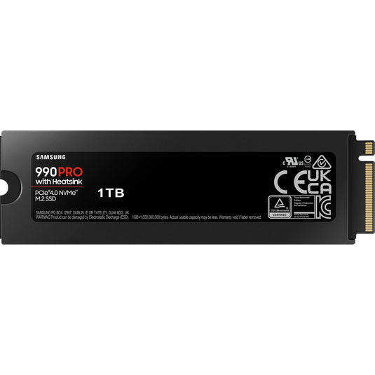 Samsung 990 pro heatsink 1 tb ssd (pcie 4.0 x4, nvme 2, m.2 2280, rgb leds)