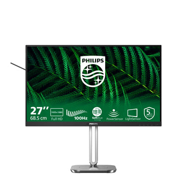 Philips 27b2g5200 27 monitor (zilver zwart, vga, hdmi, displayport, usb, audio, 100 hz)