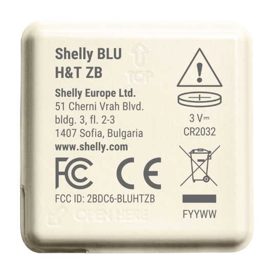 Shelly blu h t zb sensor (wit, bluetooth 5, zigbee)