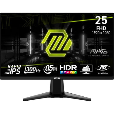 Msi mag 255xf 24.5 gaming monitor (zwart, 2x hdmi, displayport, 300 hz)