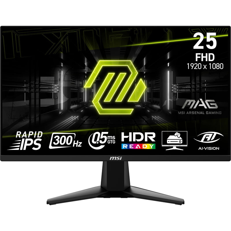 Load image into Gallery viewer, Msi mag 255xf 24.5 gaming monitor (zwart, 2x hdmi, displayport, 300 hz)
