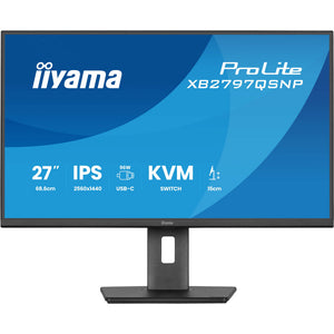 Iiyama prolite xb2797qsnp-b1 27 monitor (zwart, hdmi, displayport, 2x usb-a, 2x usb-c, rj-45)