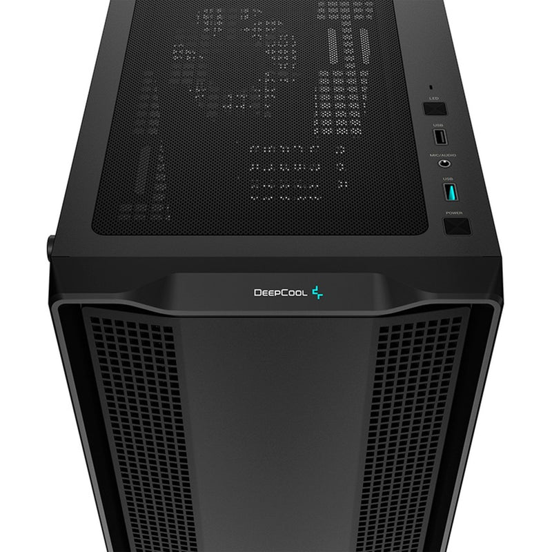 Load image into Gallery viewer, Deepcool cc360 argb mini tower behuizing (zwart | 2x usb-a | rgb | window)

