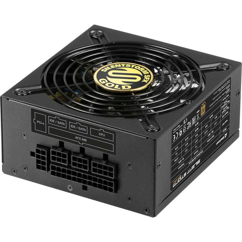 Load image into Gallery viewer, Sharkoon silentstorm sfx 500 gold modulaire 500 watt voeding (zwart, 2x pcie)
