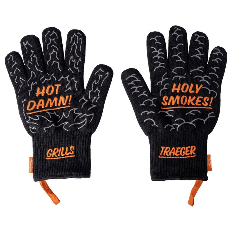 Load image into Gallery viewer, Traeger bbq mitts handschoen (zwart, hittebestendig tot 275 °c)
