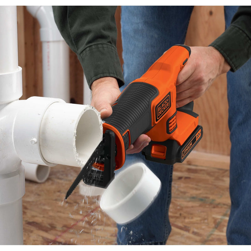 Load image into Gallery viewer, Black+decker 18v reciprozaag bdcr18n-xj (oranje zwart, accu en oplader niet inbegrepen)
