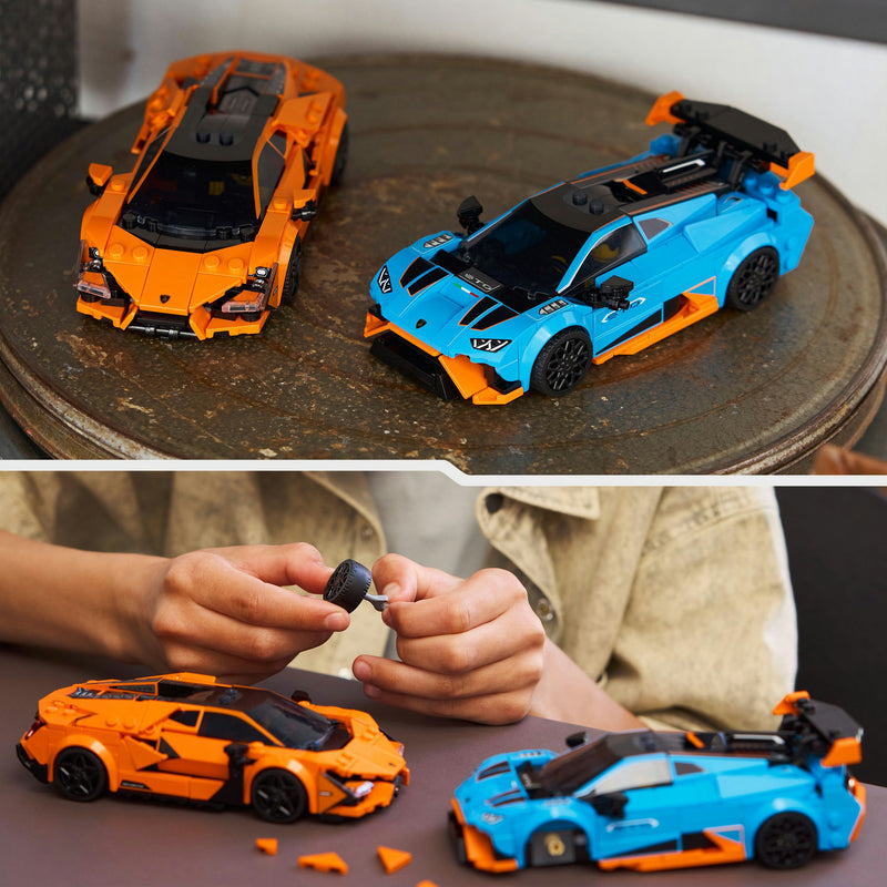 Load image into Gallery viewer, Lego speed champions 77238 lamborghini revuelto en huracan sto

