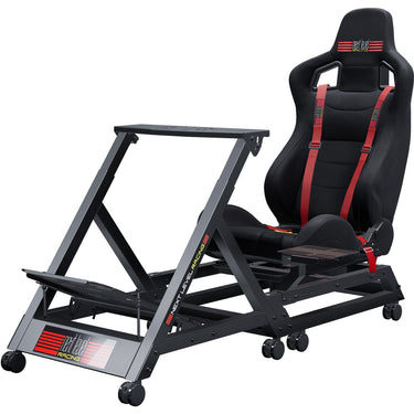 Next level racing gttrack simulator cockpit racing simulator (zwart)