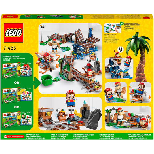 Lego super mario - uitbreidingsset: diddy kongs mijnwagenrit constructiespeelgoed (71425)