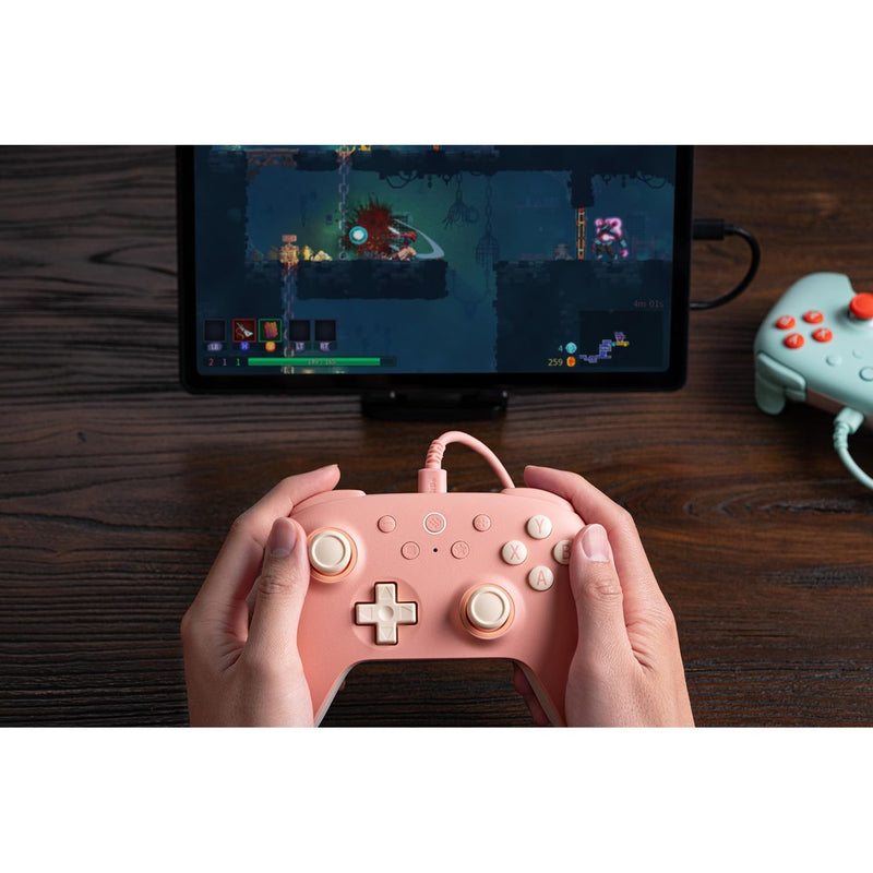Load image into Gallery viewer, 8bitdo ultimate 2c wired gamepad (perzik lichtgeel)
