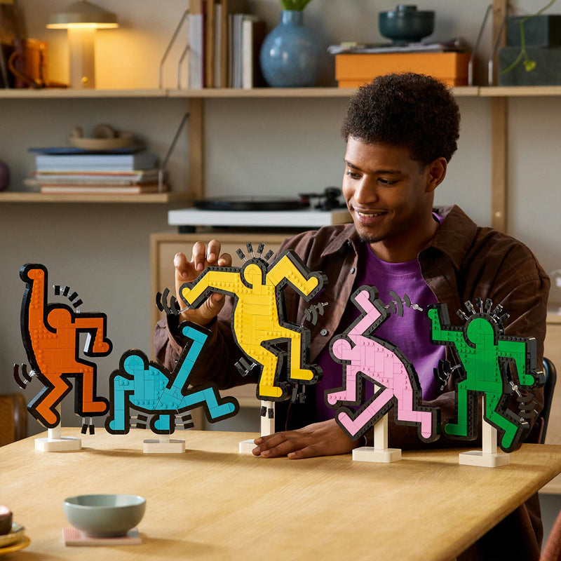 Load image into Gallery viewer, Lego art 31216 keith haring dansende figuren
