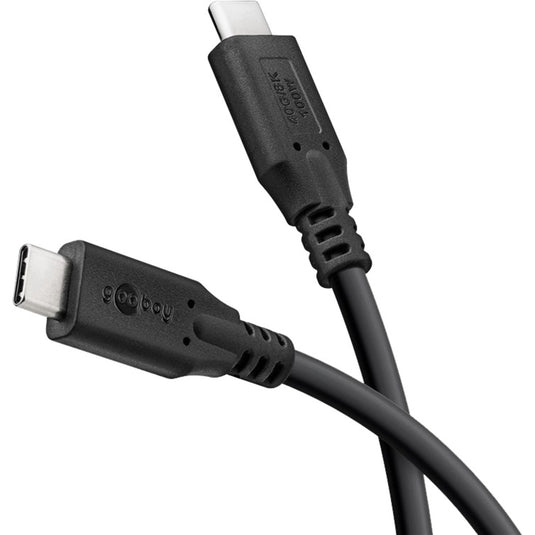 Goobay usb-c 4.0 > usb-c kabel (zwart, 1,5 meter)
