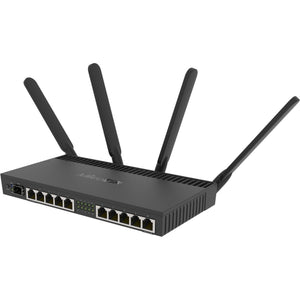 Mikrotik rb4011igs+5hacq2hnd-in router (zwart, annapurna alpine al21400 cpu, sfp+, wi-fi 5)