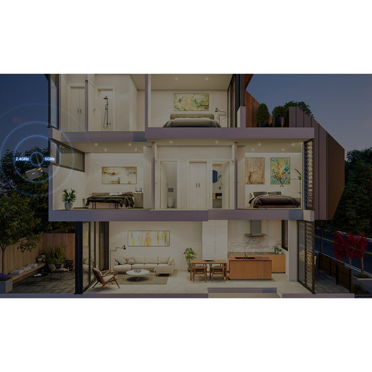 Foscam v8p, 4k 8mp dual-band wifi beveiligingscamera (zwart, met geluid- en lichtalarm)