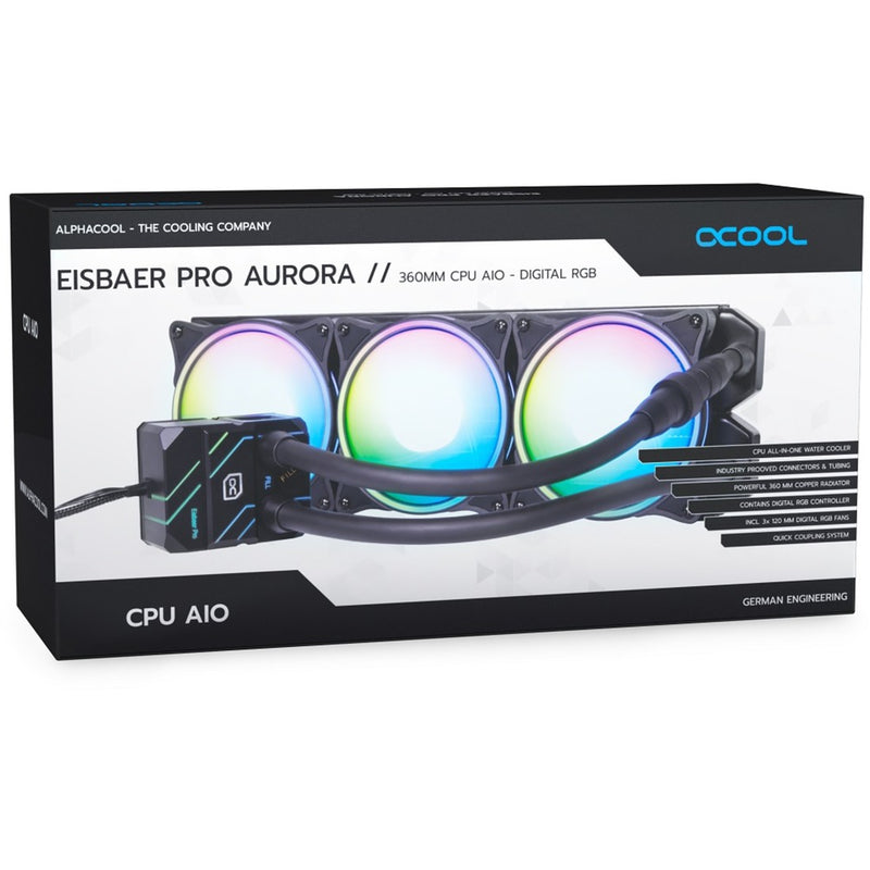 Load image into Gallery viewer, Alphacool eisbär pro aurora 360 waterkoeling (zwart)
