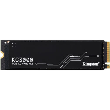 Kingston kc3000 2 tb ssd (zwart, skc3000s 2048g, pcie 4.0 nvme, m.2 2280)