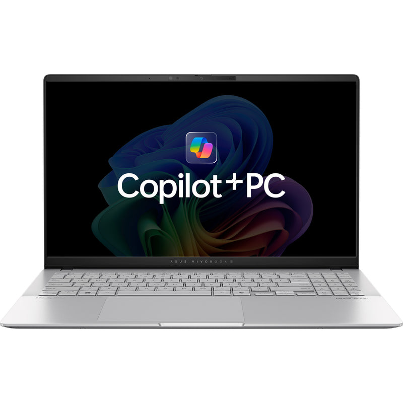 Load image into Gallery viewer, Asus vivobook s 15 oled s5507qa-ma006w 15.6 copilot+ pc laptop (zilver | snapdragon x elite x1e-78-100 | qualcomm adreno | 16 gb | 1 tb ssd | 120 hz)
