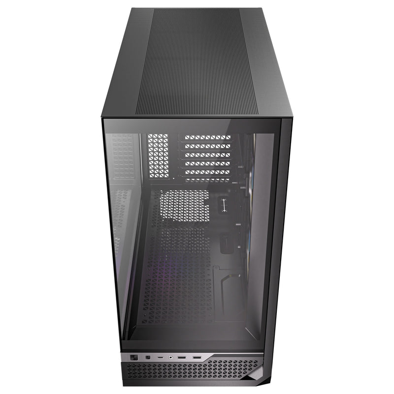 Afbeelding laden in galerijviewer, Antec c7 argb midi tower behuizing (zwart | 2x usb-a | 1x usb-c | tempered glass)
