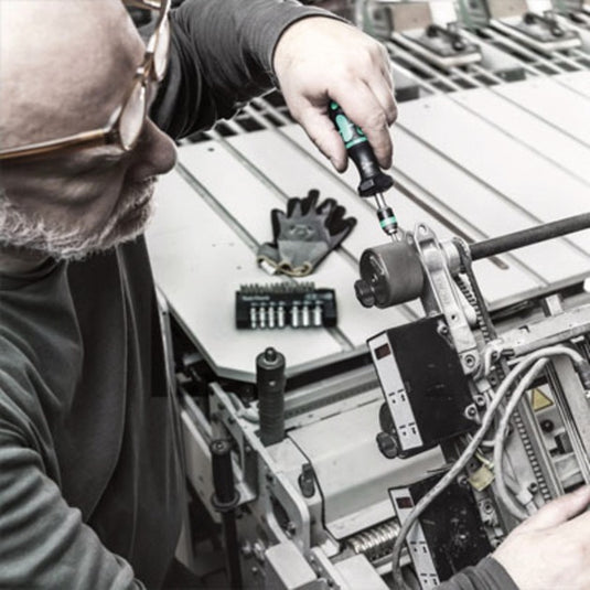 Wera serie 7400 kraftform instelbare momentschroevendraaier draaimomentsleutel (zwart groen, 1.2 tot 3.0 nm, met rapidaptor snelwisselhouder)