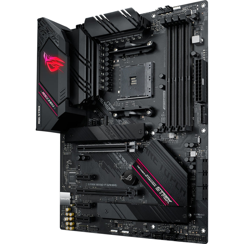Load image into Gallery viewer, Asus rog strix b550-f gaming socket am4 moederbord (zwart, raid, 2.5gb-lan, sound, atx)
