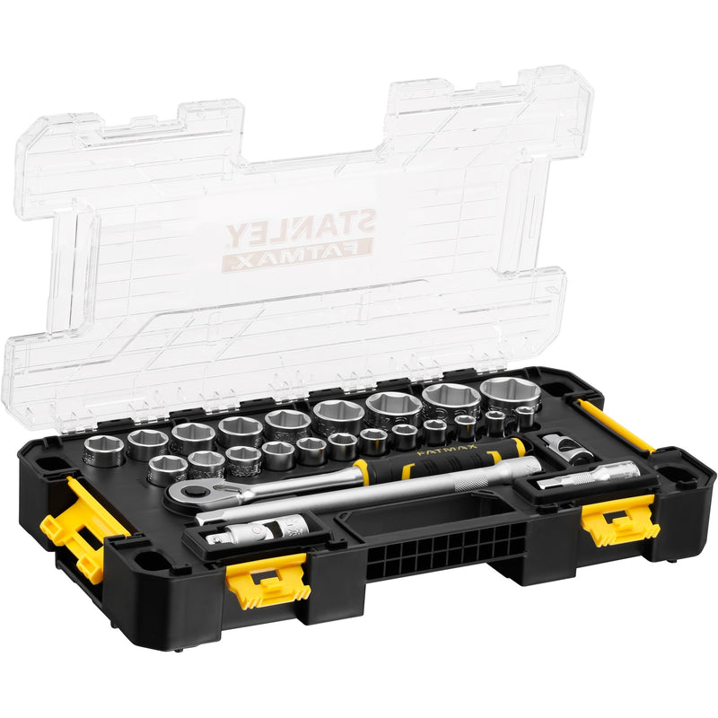 Load image into Gallery viewer, Stanley fatmax 1 2 l pro-stack doppenset 1 2 fmmt98103-1 dopsleutel (zwart geel, 26 delig)
