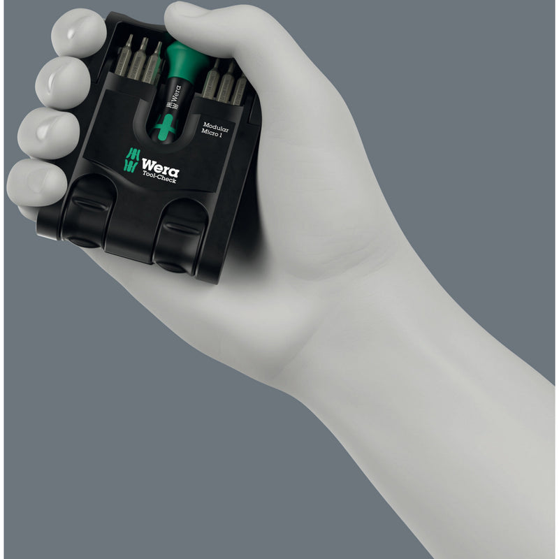 Load image into Gallery viewer, Wera tool-check modular set imperial 1, 50‑delig bitset (zwart groen)
